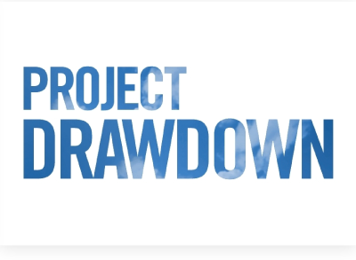 Project Drawdown logo that links to the website. 